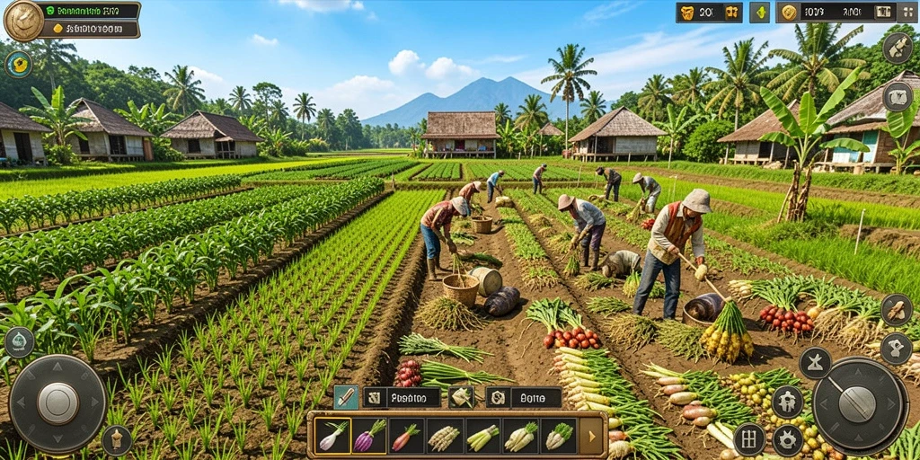 Screenshot menunjukkan pilihan tema slot yang beragam.