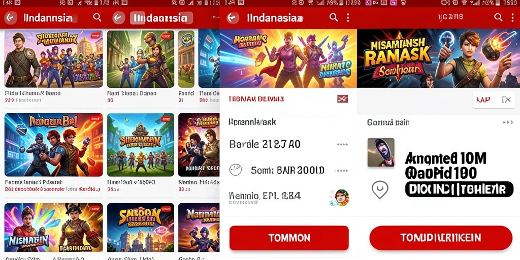 Tampilan awal yang menarik dengan karakter yang beragam.